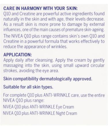 Nivea Visage Q10 plus anti-wrinkle - day care - SPF 15 - 50ml - Buy Online on GoSupps.com