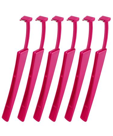 FOMIYES Eyebrow Razor Eyebrow Trimmer With Handle Multipurpose Exfoliating Dermaplaning Tools For Girls 6pcs