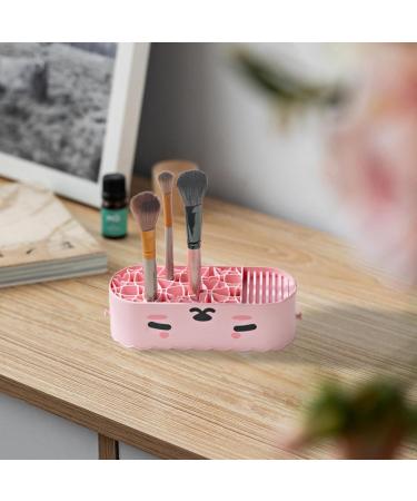 Makeup Brush Cleaner 4 In 1 Makeup Brush Cleaning Rack Innovative Makeup Cleaning Bowl With Detachable Design Makeup Brush Cleaning Bowl Multipurpose Brush Cleaning Mat For Painting Peen Brush Pink - Buy Online on GoSupps.com