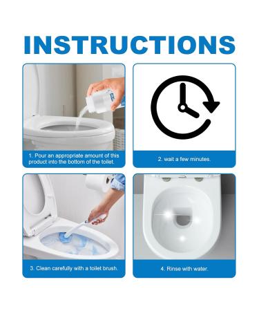 Foam Toilet Cleaner Toilet Cleaner Toilet Active Oxygen Agent Toilet Cleaner Foam Powder As Seen On Tv Deep Cleaner Easy to Use (2PCS) - Buy Online on GoSupps.com