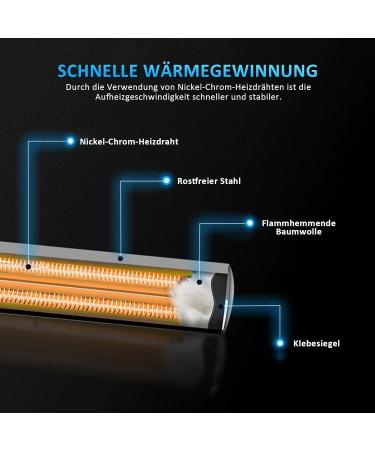ESOES 50W Adjustable Stainless Steel Aquarium Heater - 304 Heating Element for Fish Tanks (18-34 220V) - Buy Online on GoSupps.com