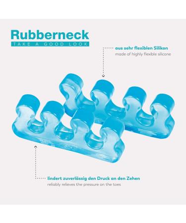 Rubberneck Toe Separator Spacer Pedicure 4x - Silicone Nail Polish Aid 2 Pairs for All Toes - Buy Online on GoSupps.com