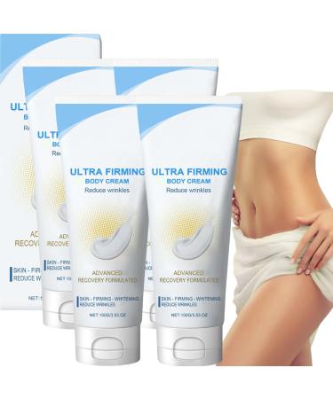 JASUBAI Elycura Firming Body Cream advanced anti-aging lotion that firms the skin reduces fine lines and wrinkles moisturizing cream for arms legs neck and stomach (pack of 4)