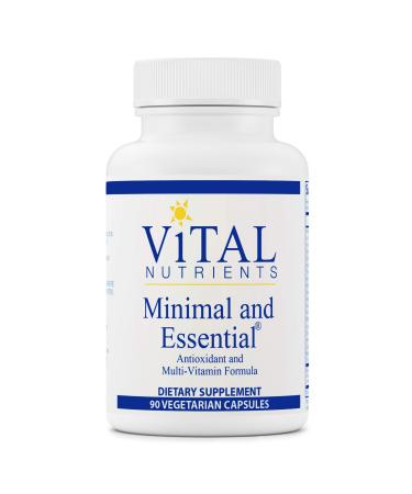 Vital Nutrients - Minimal and Essential - One a Day Multivitamin/Mineral and Antioxidant Formula - 90 Vegetarian Capsules 90 Count (Pack of 1)