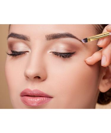 Frienda 3 Pack Eyebrow Brush & Spoolie Set - Double Handle Angled Brush and Comb for Brow Powders, Waxes, Gels - Pink - Buy Online on GoSupps.com