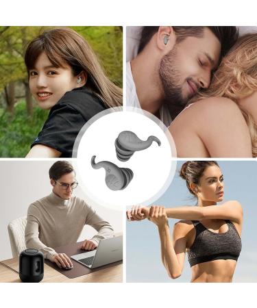 Noise Cancelling Earplugs for Sleep | Soft Silicone Snoring Relief | Sound Blocking & Noise Reduction Gray Earplugs - Buy Online on GoSupps.com