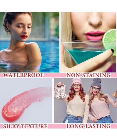4Pcs Lip Tint Stain Set - Long Lasting Waterproof Lipstick and Liquid Blush for Women - Buy Online on GoSupps.com