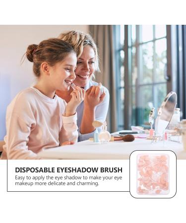 50pcs Double Ended Eyeshadow Brush Eye Makeup Eyeshadow Sponge Applicator Woman Makeup Tools - Buy Online on GoSupps.com