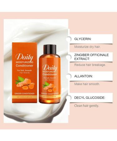  Nuvilo Ginger Shampoo with Ginger Root Extract and Allantoin - Nourishing and Moisturizing Cleanser for Dry Hair Reduces Breakage Suitable for Men and Women (2pcs) - Buy Online on GoSupps.com