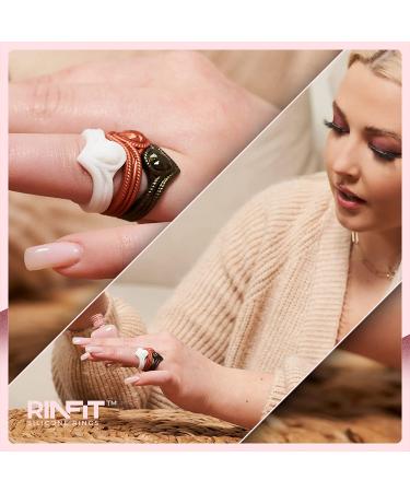 Rinfit Silicone Rings for Women - Wedding Bands - Pear Diamond Collection - 2 Pack - Ideal for Sports & Exercise - Buy Online on GoSupps.com