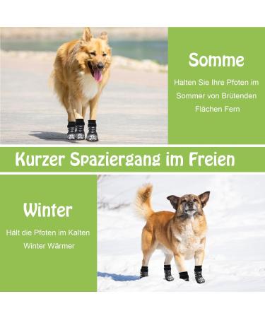 Mfsdai Anti-Slip Dog Socks - 3 Pairs with Adjustable Velcro for Small Medium & Large Dogs | Non-Slip Paw Protectors for Hardwood Floors - Buy Online on GoSupps.com