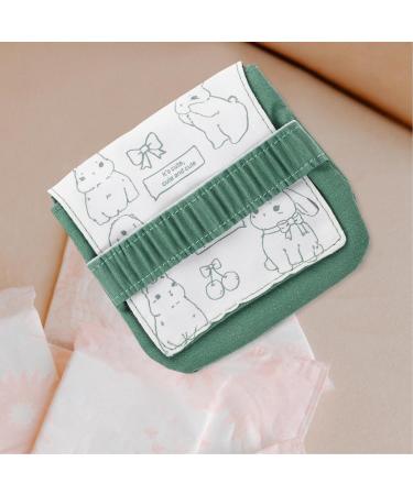 Beavorty Small Bag for Women - Stylish Napkin & Tampon Holder | Green Hygiene Storage Bag 13x12x1cm - Buy Online on GoSupps.com