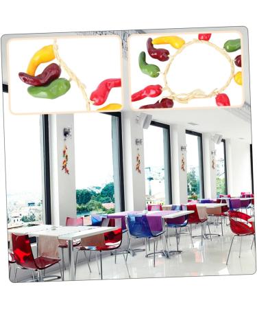 Zerodeko 3 Pcs Fake Chili Skewers Hanging Simulation Chili Pepper Pendant Fruit Decor Mini Decor Chinese Decor Plants Decor Artificiales Para Corn Ornament Vegetable Foam Wreath Colorfulx3pcs 56X5CMx3pcs - Buy Online on GoSupps.com