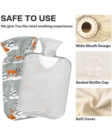 2L Heat Bottle with Cartoon Brain - Christmas Motif for Pain Relief & Comfort | Water Heating Pillows & Bed Warmers - Buy Online on GoSupps.com