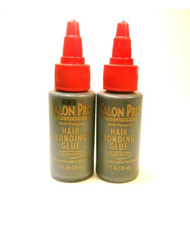 Salon Pro Hair Bonding Glue - Black (Lot of 2) by SALON PRO