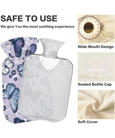 Buy Hot Water Bottles with Butterfly Cover - 2L Pain Relief & Bed Warmer for Sports Injuries | International Shipping - Buy Online on GoSupps.com