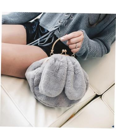 Alipis 2 Pcs Single Shoulder Bag Crossbody Bag Metal Chain Bag Plush Bag Handbag Fur Bag Messenger Bag Wild - Buy Online on GoSupps.com