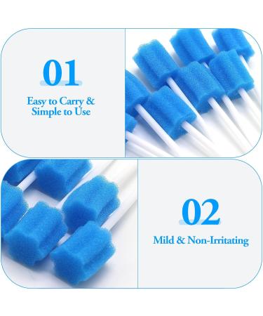 80 Disposable Mouthpieces - Tasteless Mouth Sponges for Teeth Cleaning | Single Pack - Buy Online on GoSupps.com