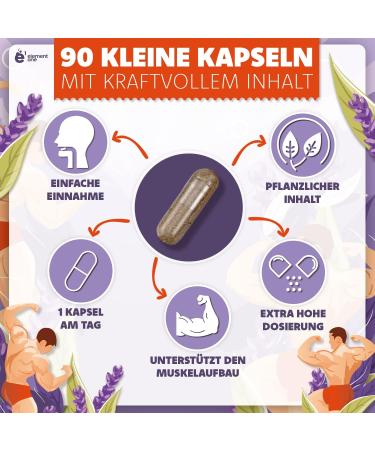 Turkesterone 500mg - 90 Capsules | 10:1 Formula | Natural Ajuga Turkestanica Extract | Vegan | 90 Day Supply - Shop Now! - Buy Online on GoSupps.com
