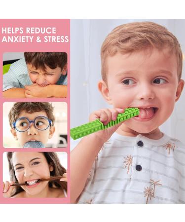 ERKOON Sensory Chew Toys for Autistic Children 4 Pack Silicone Chewy Tube Oral Motor Tools for Sensory Kids with Autism Biting ADHD SPD Chewies with Special Needs Teething Sticks Toys (4 PCS) - Buy Online on GoSupps.com