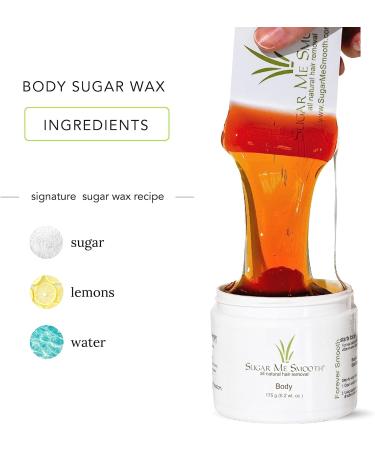Sugar Me Smooth Body Sugar Wax - Gentle Hair Removal System, No Strips, No Heat, Water Soluble, All-Natural Solution for All Skin Types - Buy Online on GoSupps.com