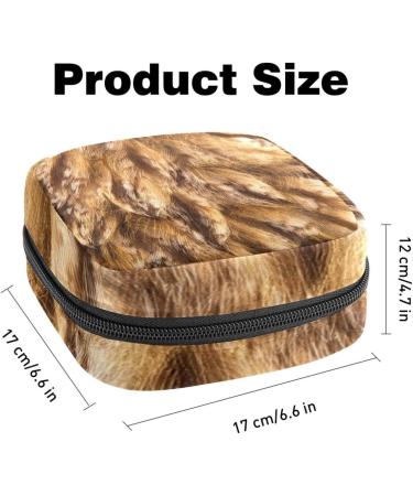 Owl Feather Napkin Storage Bag | Portable Zippered Pouch for Women & Teen Girls - Buy Online on GoSupps.com