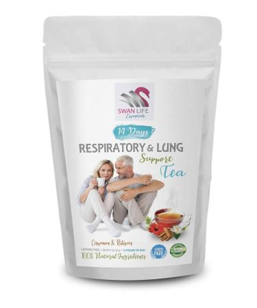 Lung Detox Tea | Herbal Respiratory Blend for 14 Days - Support Lung Function & Clear Cough Mucus - Buy Online on GoSupps.com