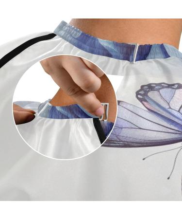 Waterproof Barber Cape - Hydrangea Purple & Cheetah Haircut Bib for Men & Women | Unisex Hair Cutting Cape Best Quality & Fast Shipping Worldwide - Buy Online on GoSupps.com