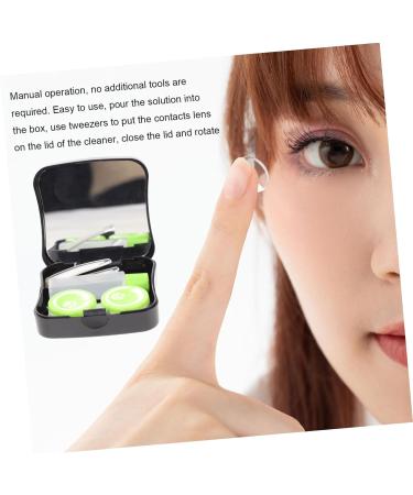 Eye-Catcher Applicator Holder & Contact Lens Case - Healeved 2pc Clear Stand for Eye Care - Buy Online on GoSupps.com