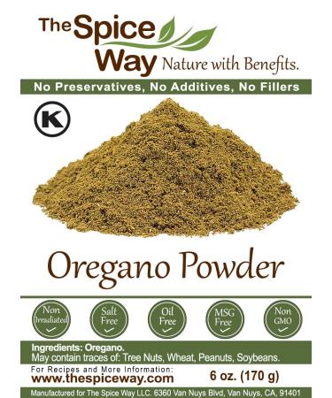 The Spice Way Oregano Ground - 6 oz | Dried Herb Leaves Powder - Buy Online on GoSupps.com
