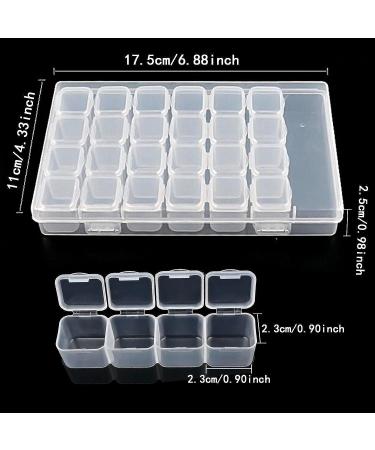 JANEMO 28 Grid Bead Storage Container - Portable Diamond Painting Accessories (Small Grid) - Buy Online on GoSupps.com