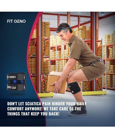Geno ReActive+ Sciatica Pain Relief Brace 2023 - Dual Pressure Pads for Maximum Relief - Better Than Seen On TV - Blue - Buy Online on GoSupps.com
