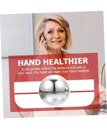 Shop Toddmomy Baoding Iron Balls - Stainless Steel Massage Balls for Hand Training | 5.3cm Silver Baoding Balls - International Shipping Available - Buy Online on GoSupps.com
