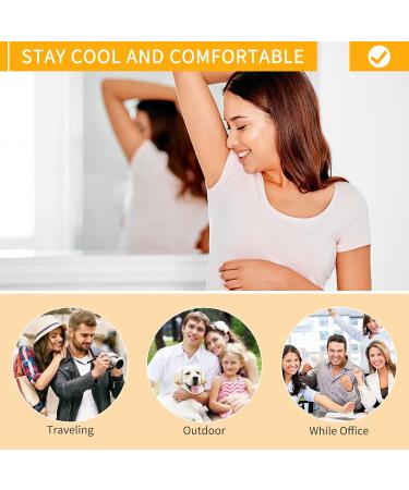 Arqumi 100 Pack Disposable Underarm Sweat Pads - Invisible Sweat Absorber for Women & Men - Summer Perspiration Shield - Comfortable & Unflavored - White Sweat Pads - Buy Online on GoSupps.com