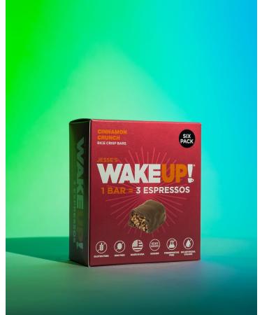 Caffeinated Cinnamon Crunch Protein Bars | Gluten Free Vegetarian 350mg Caffeine | Boost Focus & Clarity | 6 Pack | Shop Now - Buy Online on GoSupps.com