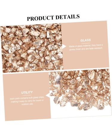 PLAFOPE 1 Nail Gravel Accessories for Nail Accessories Crushed Decor for Nail Art Diamond Drawing Charms Irregular Nail Charms Nail Art Supplies Nail Art Decors Glass 20.00X12.00X2.00CM Golden - Buy Online on GoSupps.com