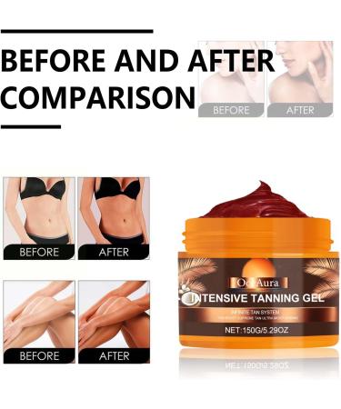 GOFLORDEN Tanning gel 150 g sun cream intensive soft brown tanning accelerator cream achieve a natural tan with natural ingredients - Buy Online on GoSupps.com