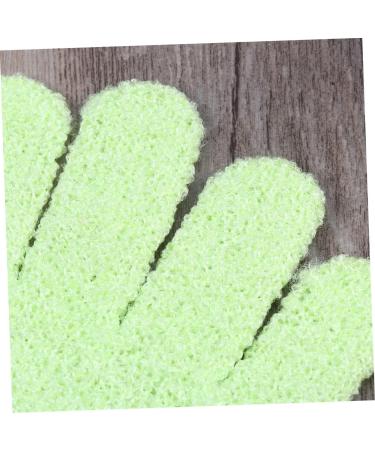 HAPINARY Exfoliate Glove Pair Exfoliating Bath Gloves Nylon Shower Gloves Body Scrub Exfoliator Bath Towel Take a Bath Exfoliating Mitts medium Green - Buy Online on GoSupps.com