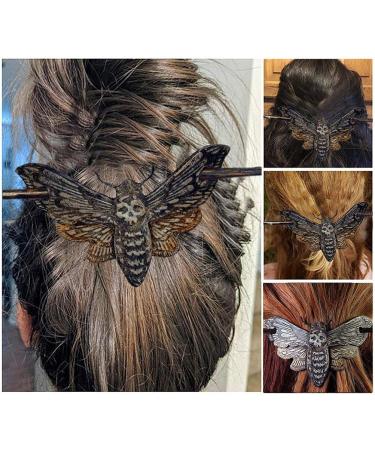 Chiyyyak Halloween Skeleton Hair Clip | Gothic Skull Hand Hairpin & Hair Stick - Retro Bone Accessories for Women & Girls | Perfect for Cosplay - Buy Online on GoSupps.com