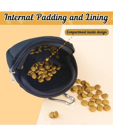Sheryl & Rain Small Dog Treats Training Bag - Zippered Pocket for Travel & Walks - Black - Buy Online on GoSupps.com