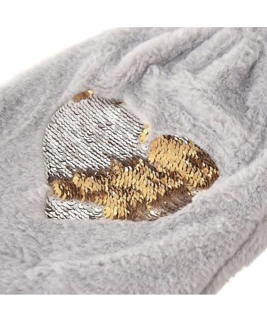 Orion Group Hot Water Bottle - 1.6L Rubber Bed Bottle in Soft Grey Heart Cover | Ideal for Comfort & Warmth - Buy Online on GoSupps.com