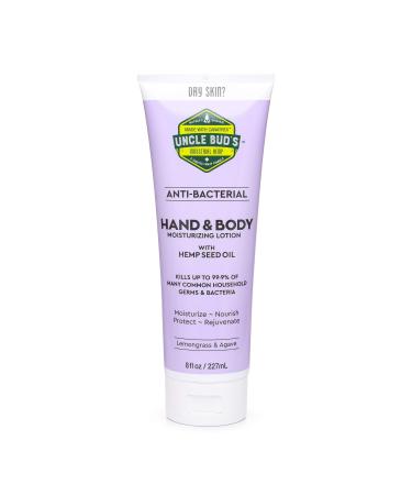 Uncle Bud’s Hemp Anti-Bacterial Hand & Body Lotion Moisturize & Nourish Skin Made from Pure Hemp Seed Oil