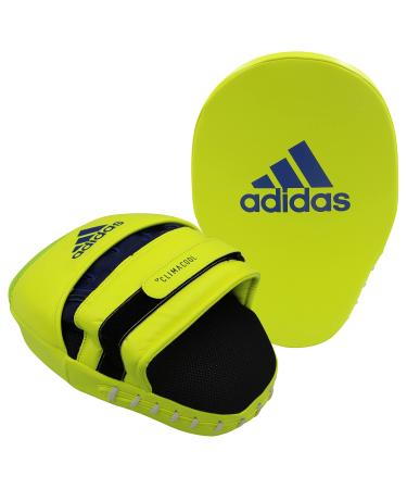 adidas Speed Training Curved Focus Mitt - for Boxing, Kickboxing, Coaching, and Training - for Men, Women, Unisex - 26x18x9 cm | Black/Red/Gold | Yellow/Blue SOLLAR YELLOW/BLUE 26x18x9 cm
