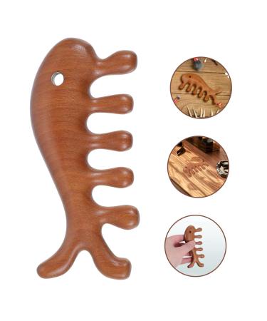 Healeved Fish-Shaped Massage Comb | Comfortable Wooden Hair Tool for Curly Hair - Enhance Your Massage Experience - Buy Online on GoSupps.com
