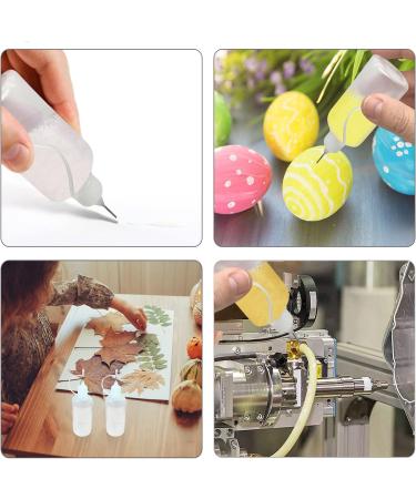 12 Pcs 1oz Precision Applicator Bottles with Mini Funnels - Ideal for Paint, Quilling, Crafts - Multicolor Lids - Buy Online on GoSupps.com