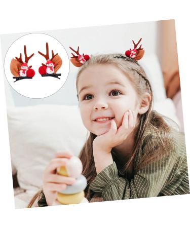 ABOOFAN 12 Pairs Christmas Ball Hairpin Santa Hair Clips Christmas Hairpin Horn Hair Clips Christmas Deer Hair Clip Christmas Party Headpiece Xmas Decor Antlers Bag Cloth - Buy Online on GoSupps.com