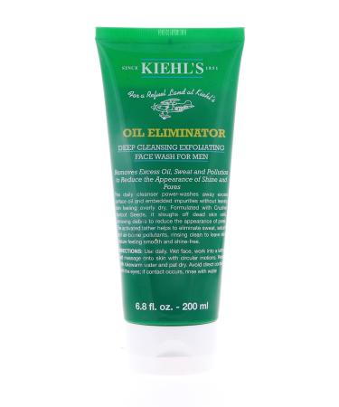 Kiehl's Mens Oil Eliminator Deep Cleansing Exfoliating Face Wash  Apricot  6.8 Oz