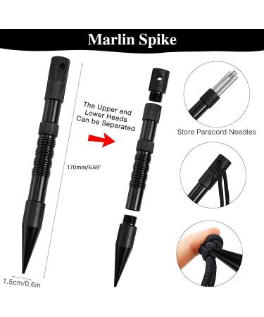 14 Pcs Paracord Needle Set with Marlin Spike and Smoothing Knotters Tool - Stainless Steel Accessories for Paracord and Leather Work - Buy Online on GoSupps.com