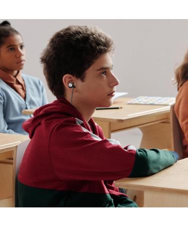 Silicone Ear Plugs for Noise Reduction - Sleep Study Travel & Concerts | Black Hearing Protection Earplugs with Cord - Buy Online on GoSupps.com