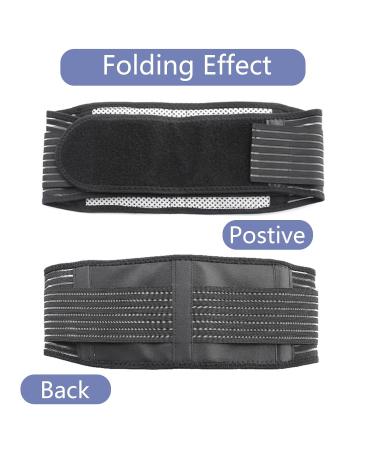 Hernin Lumbar Spine Turmalin TailleBandage | Heat Belt for Lower Back Therapy | 20 Turmalin Magnetic Field Pain Relief (Black S) - International Shipping Available - Buy Online on GoSupps.com